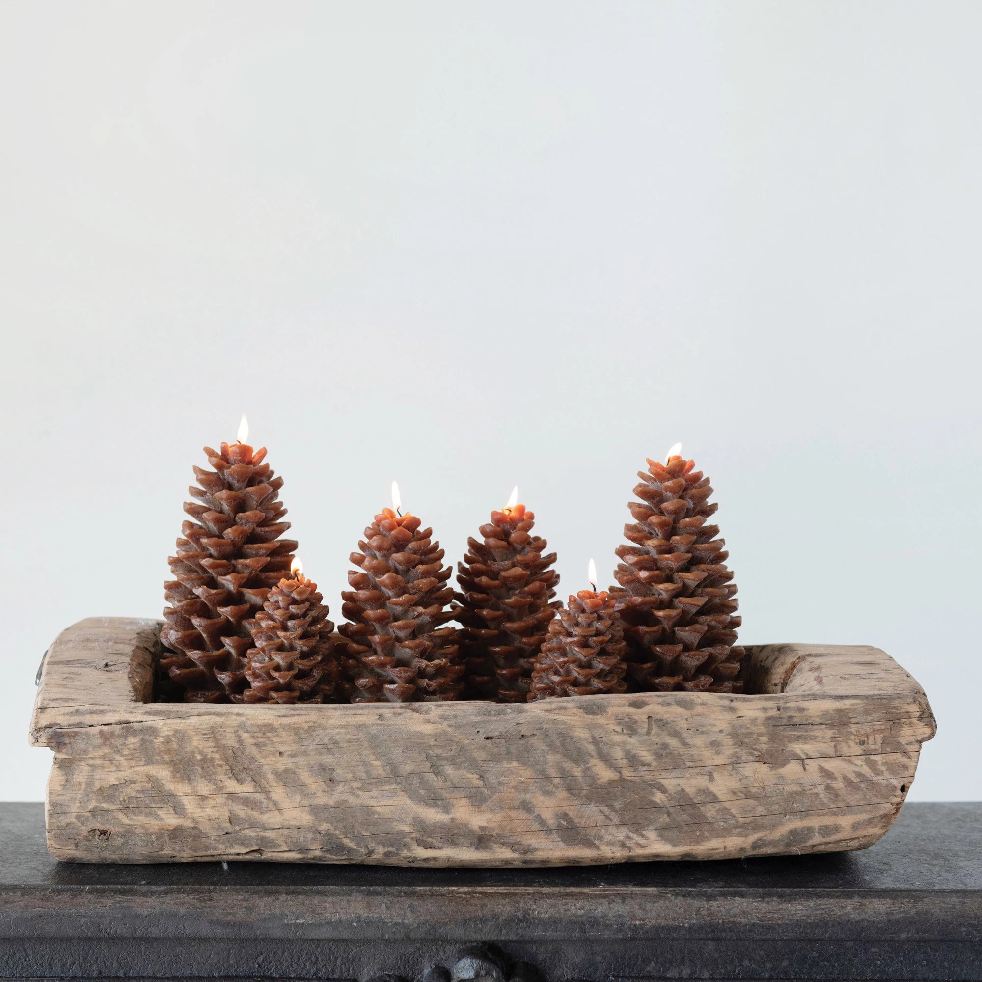 Unscented Pinecone Shaped Candle